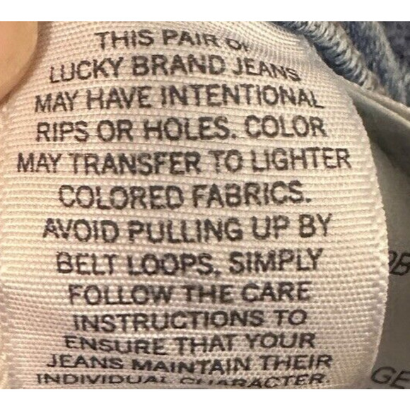 Lucky Brand Bridgette Woman SZ 8/29 Distressed Shark Bite Raw Hem Skinny Jeans - Picture 15 of 16